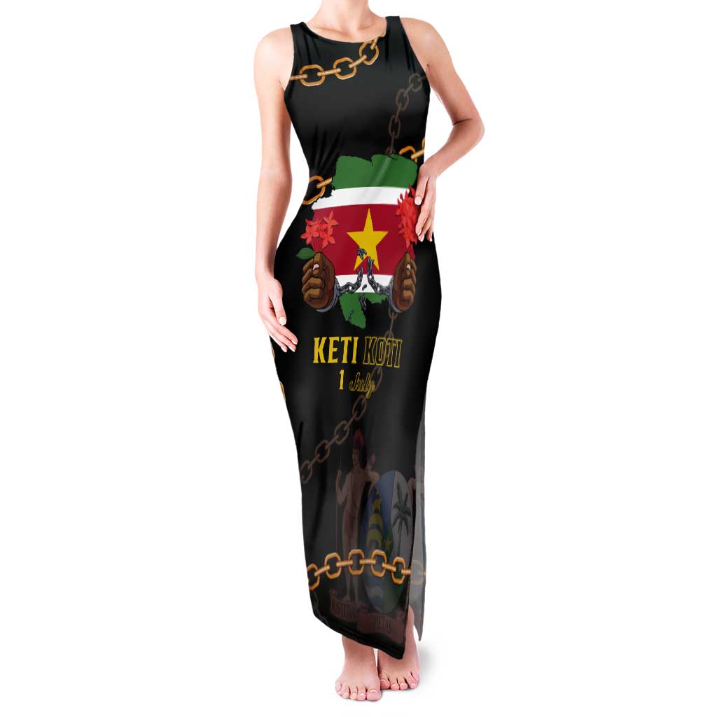 Suriname Keti Koti Tank Maxi Dress Kettingsnijden Prisiri Manspasi - Wonder Print Shop