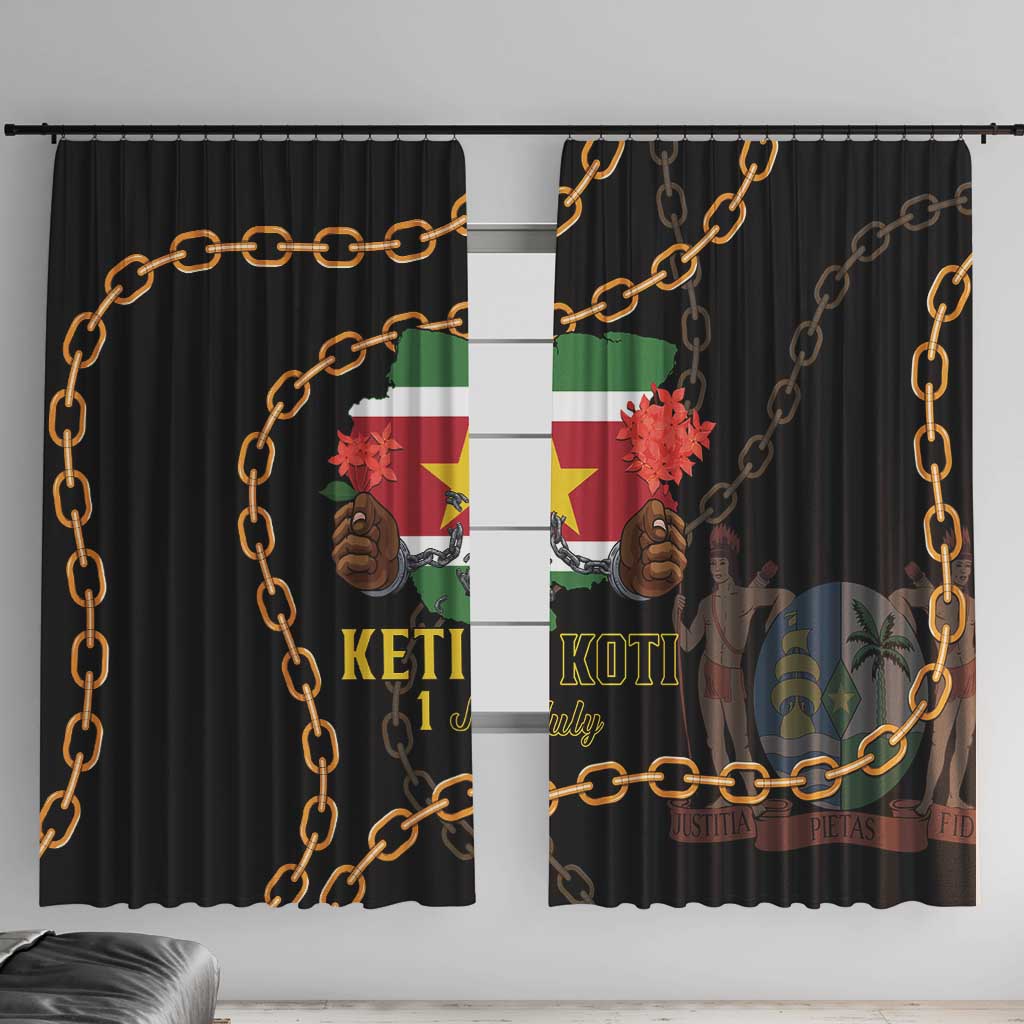 Suriname Keti Koti Window Curtain Kettingsnijden Prisiri Manspasi - Wonder Print Shop