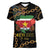 Suriname Keti Koti Women V-Neck T-Shirt Kettingsnijden Prisiri Manspasi - Wonder Print Shop