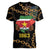 Suriname Keti Koti Women V-Neck T-Shirt Kettingsnijden Prisiri Manspasi - Wonder Print Shop