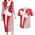 Custom Danmark 2024 Football Couples Matching Long Sleeve Bodycon Dress and Hawaiian Shirt We are Red We are White We are Danish Dynamite - Wonder Print Shop