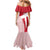 Custom Danmark 2024 Football Family Matching Mermaid Dress and Hawaiian Shirt We are Red We are White We are Danish Dynamite - Wonder Print Shop