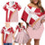 Custom Danmark 2024 Football Family Matching Off Shoulder Short Dress and Hawaiian Shirt We are Red We are White We are Danish Dynamite - Wonder Print Shop