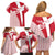 Custom Danmark 2024 Football Family Matching Off Shoulder Short Dress and Hawaiian Shirt We are Red We are White We are Danish Dynamite - Wonder Print Shop