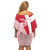 Custom Danmark 2024 Football Family Matching Off Shoulder Short Dress and Hawaiian Shirt We are Red We are White We are Danish Dynamite - Wonder Print Shop