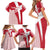 Custom Danmark 2024 Football Family Matching Short Sleeve Bodycon Dress and Hawaiian Shirt We are Red We are White We are Danish Dynamite - Wonder Print Shop