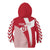 Custom Danmark 2024 Football Kid Hoodie We are Red We are White We are Danish Dynamite - Wonder Print Shop