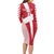 Custom Danmark 2024 Football Long Sleeve Bodycon Dress We are Red We are White We are Danish Dynamite - Wonder Print Shop