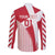 Custom Danmark 2024 Football Long Sleeve Button Shirt We are Red We are White We are Danish Dynamite - Wonder Print Shop