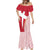 Custom Danmark 2024 Football Mermaid Dress We are Red We are White We are Danish Dynamite - Wonder Print Shop