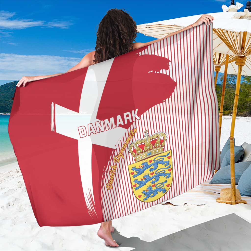 Danmark 2024 Football Sarong We are Red We are White We are Danish Dynamite - Wonder Print Shop