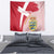 Danmark 2024 Football Tapestry We are Red We are White We are Danish Dynamite