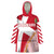 Custom Danmark 2024 Football Wearable Blanket Hoodie We are Red We are White We are Danish Dynamite - Wonder Print Shop