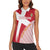 Custom Danmark 2024 Football Women Sleeveless Polo Shirt We are Red We are White We are Danish Dynamite - Wonder Print Shop