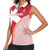 Custom Danmark 2024 Football Women Sleeveless Polo Shirt We are Red We are White We are Danish Dynamite - Wonder Print Shop