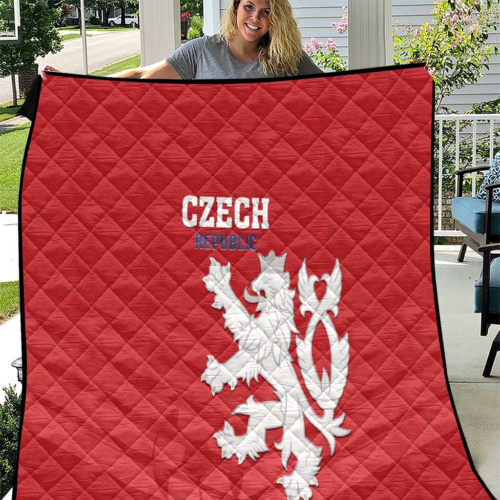 Czech Republic 2024 Football Quilt Jeden Tym Jeden Cil Czechia