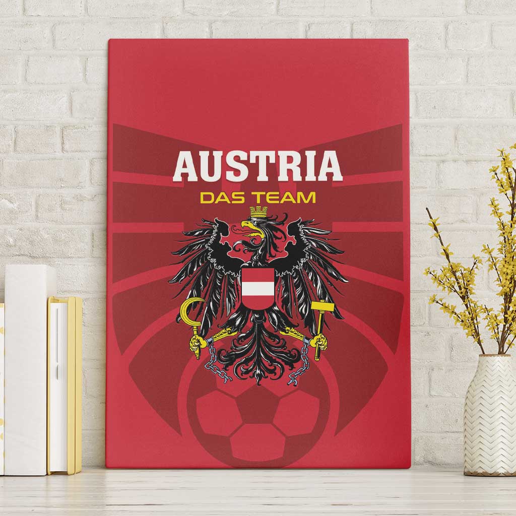 Austria 2024 Football Canvas Wall Art Das Team Go Champions - Wonder Print Shop