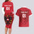 Custom Austria 2024 Football Couples Matching Long Sleeve Bodycon Dress and Hawaiian Shirt Das Team Go Champions - Wonder Print Shop