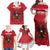 Custom Austria 2024 Football Family Matching Off Shoulder Maxi Dress and Hawaiian Shirt Das Team Go Champions - Wonder Print Shop