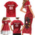 Custom Austria 2024 Football Family Matching Short Sleeve Bodycon Dress and Hawaiian Shirt Das Team Go Champions - Wonder Print Shop