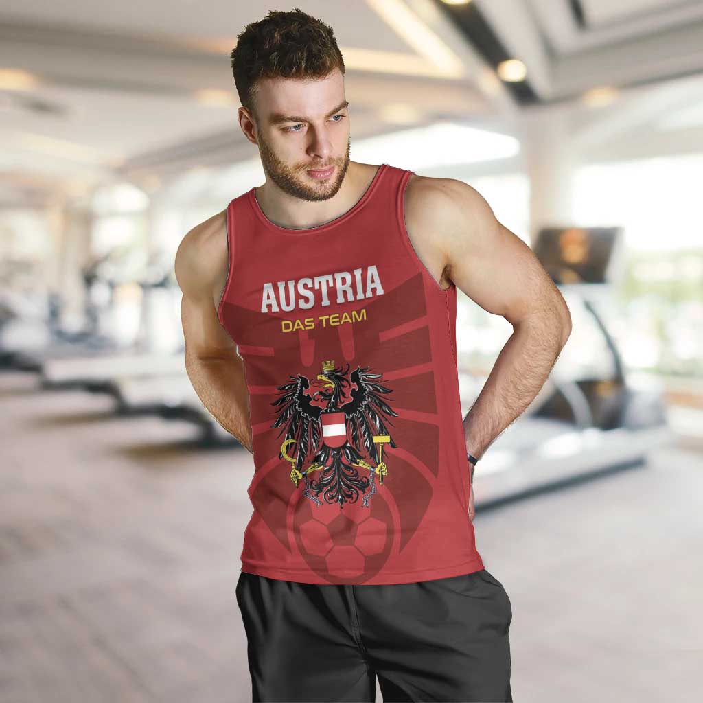 Custom Austria 2024 Football Men Tank Top Das Team Go Champions - Wonder Print Shop