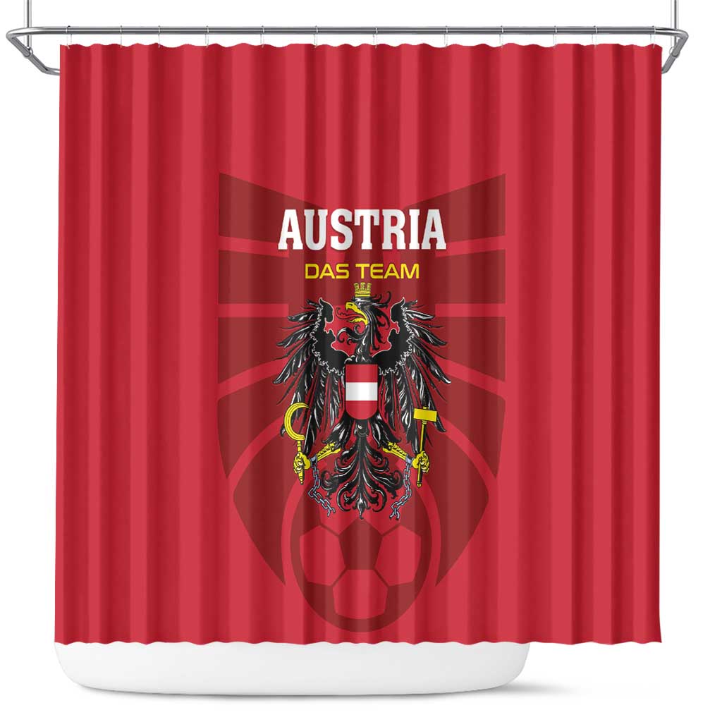 Austria 2024 Football Shower Curtain Das Team Go Champions