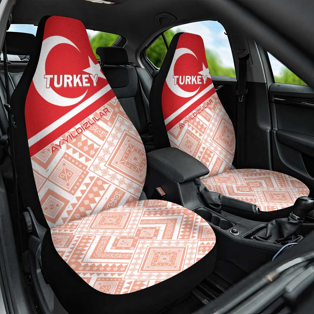 Turkey 2024 Football Car Seat Cover Ay Yldzllar Biz Bitti Demeden Bitmez - Wonder Print Shop