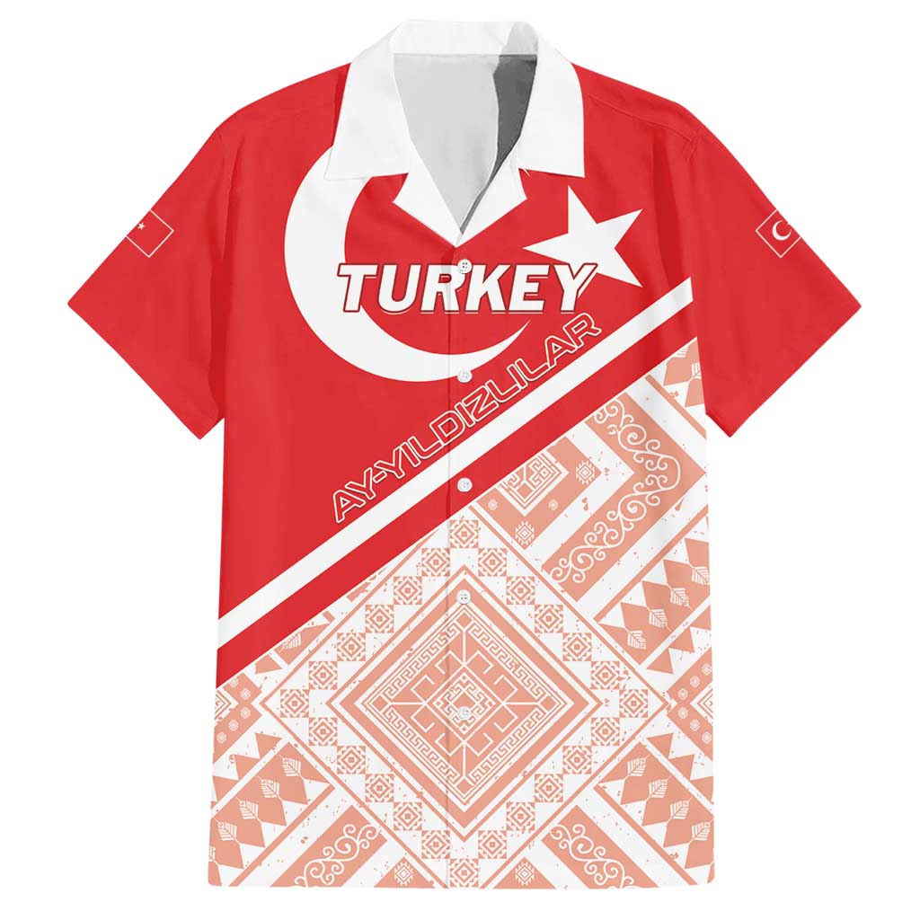 Custom Turkey 2024 Football Hawaiian Shirt Ay Yldzllar Biz Bitti Demeden Bitmez - Wonder Print Shop