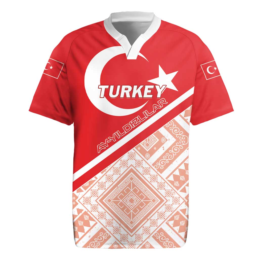 Custom Turkey 2024 Football Rugby Jersey Ay Yldzllar Biz Bitti Demeden Bitmez - Wonder Print Shop