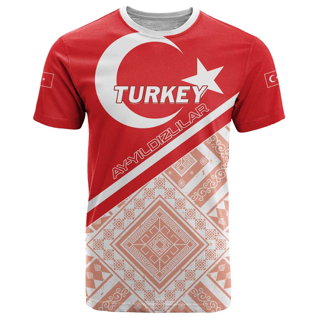 Custom Turkey 2024 Football T Shirt Ay Yldzllar Biz Bitti Demeden Bitmez - Wonder Print Shop