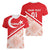 Custom Turkey 2024 Football Women V-Neck T-Shirt Ay Yldzllar Biz Bitti Demeden Bitmez - Wonder Print Shop