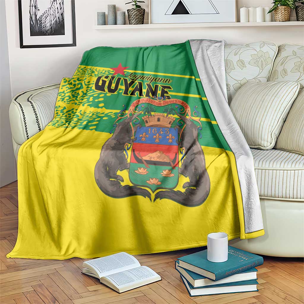 French Guiana Blanket Lagwiyann In My Heart - Wonder Print Shop