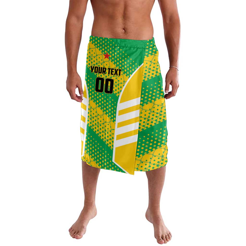 Custom French Guiana Football Lavalava Go Les Yana Dokos - Wonder Print Shop