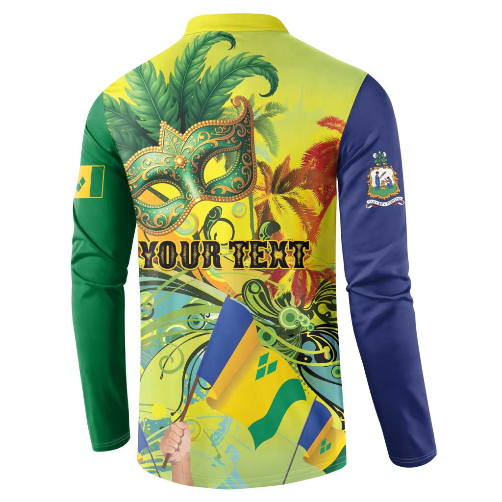 Personalized Vincy Mas Button Sweatshirt The Caribbean Hottest Carnival - Wonder Print Shop