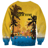 Personalized Xmas in July 2025 Sweatshirt Caribbean Summer Christmas - Wonder Print Shop
