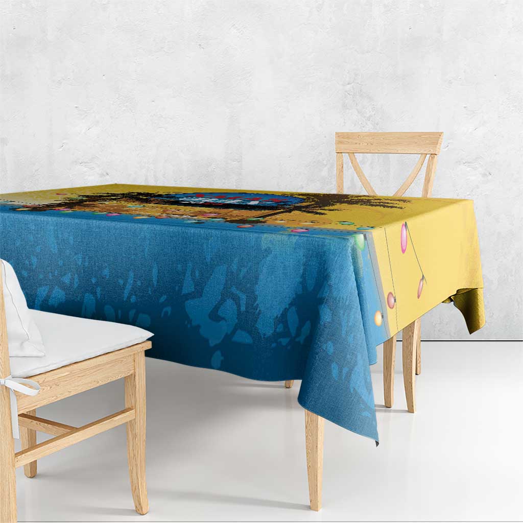 Xmas in July 2025 Tablecloth Caribbean Summer Christmas - Wonder Print Shop