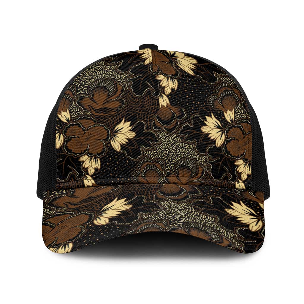 Javanese Batik Semen Baseball Net Cap Indonesian Traditional Pattern