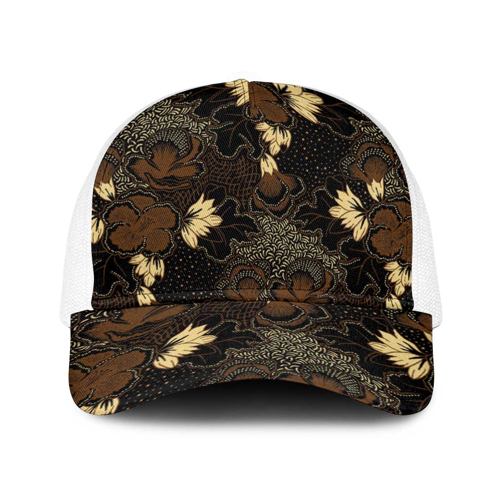Javanese Batik Semen Baseball Net Cap Indonesian Traditional Pattern