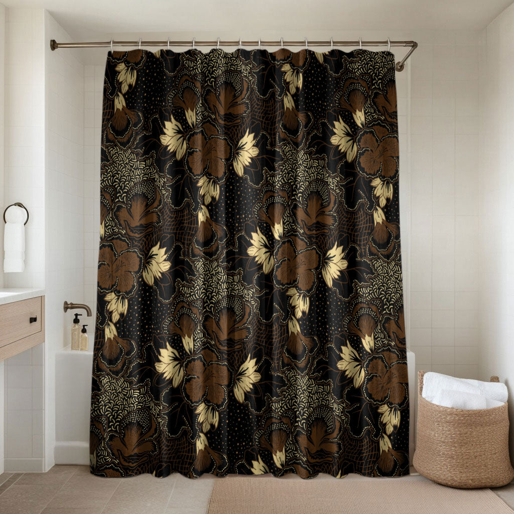 Javanese Batik Semen Bathroom Set Indonesian Traditional Pattern