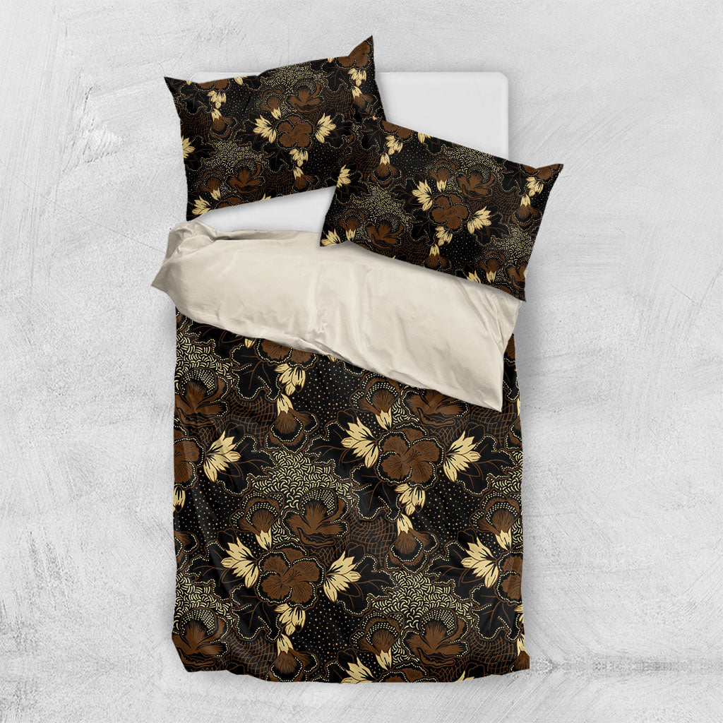 Javanese Batik Semen Bedding Set Indonesian Traditional Pattern