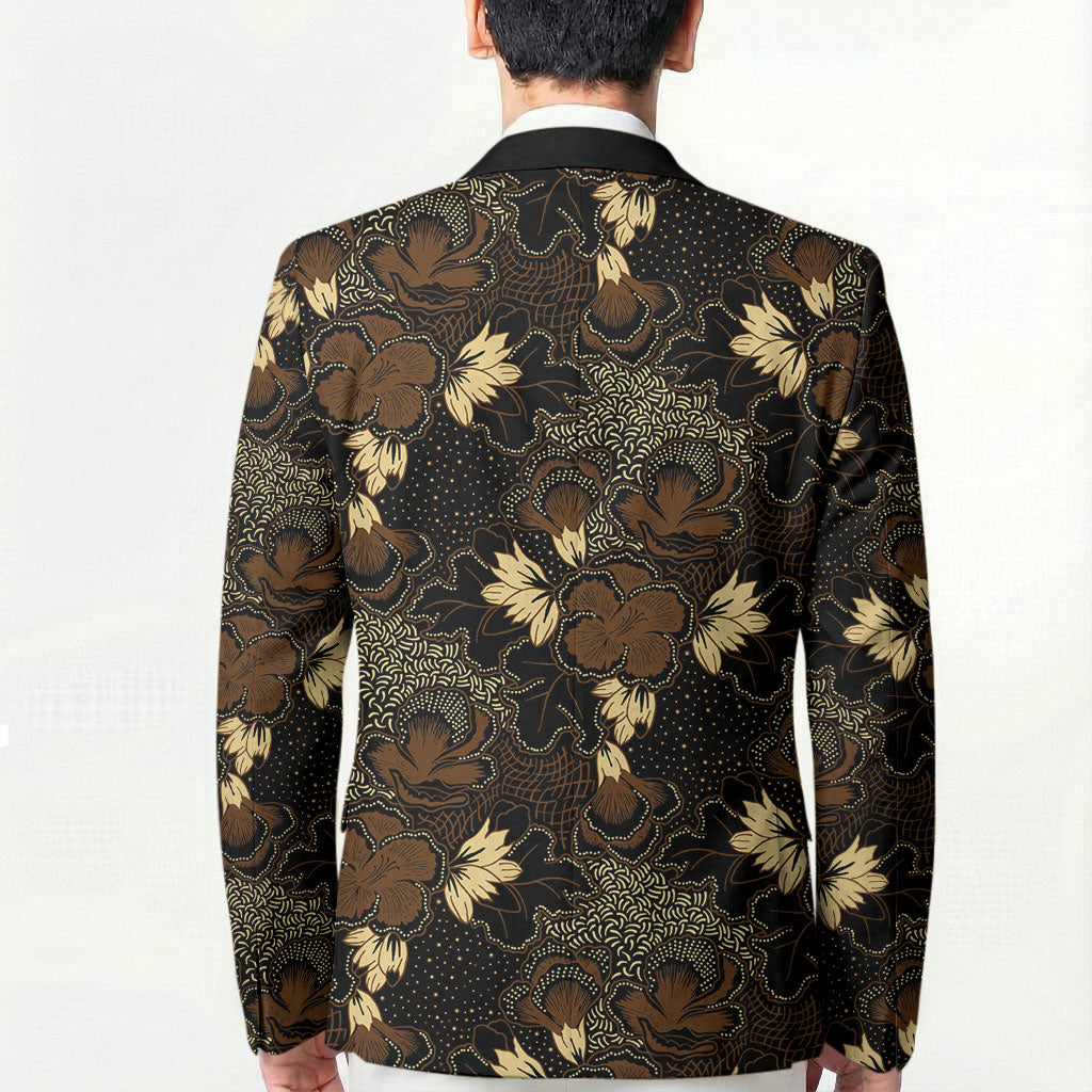 Javanese Batik Semen Blazer Indonesian Traditional Pattern