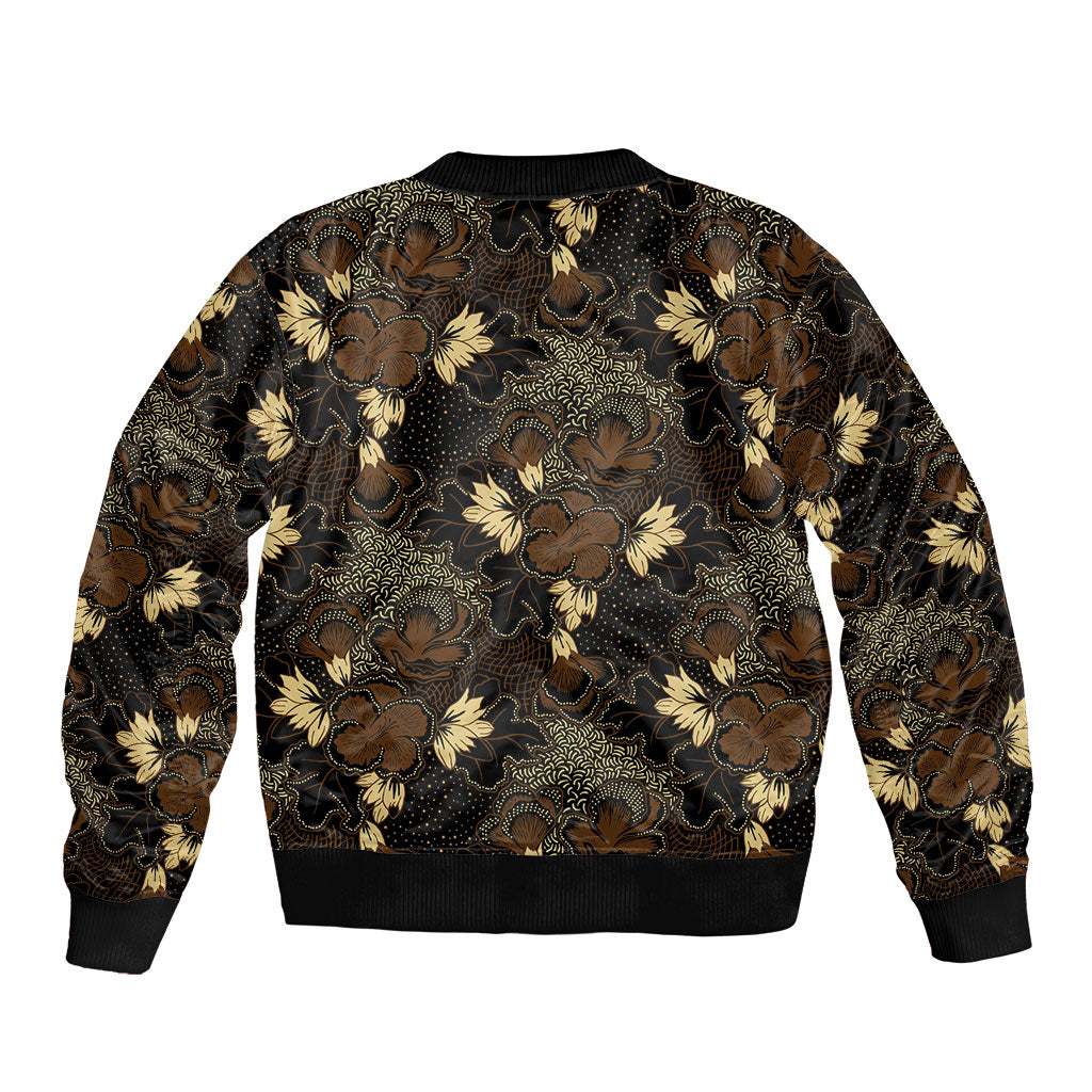 Javanese Batik Semen Bomber Jacket Indonesian Traditional Pattern