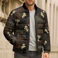 Javanese Batik Semen Bomber Puffer Jacket Indonesian Traditional Pattern