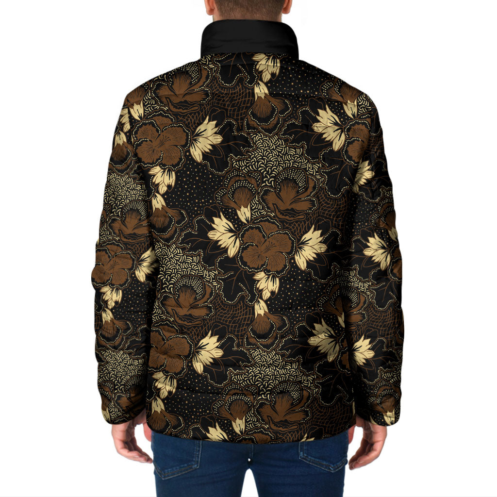 Javanese Batik Semen Padded Jacket Indonesian Traditional Pattern