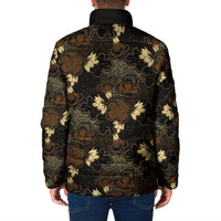 Javanese Batik Semen Padded Jacket Indonesian Traditional Pattern