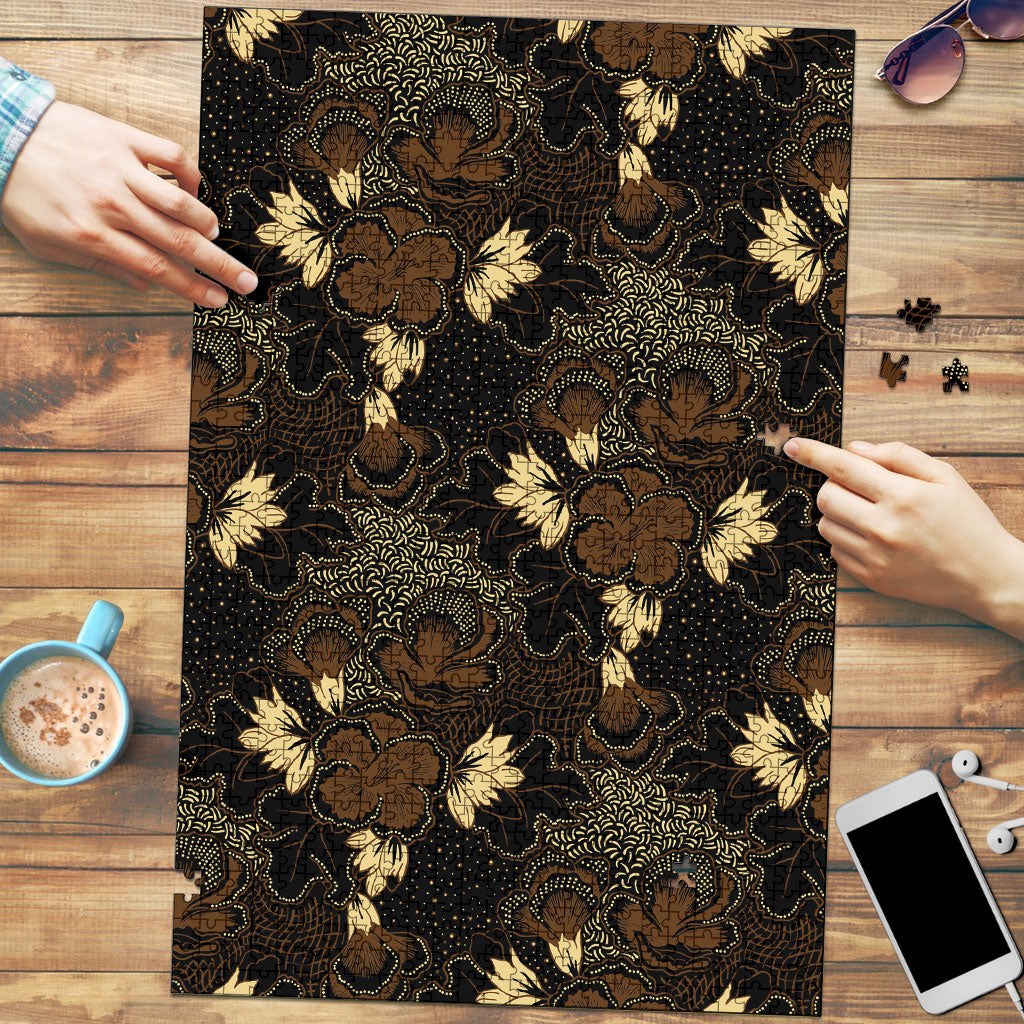 Javanese Batik Semen Puzzle Indonesian Traditional Pattern