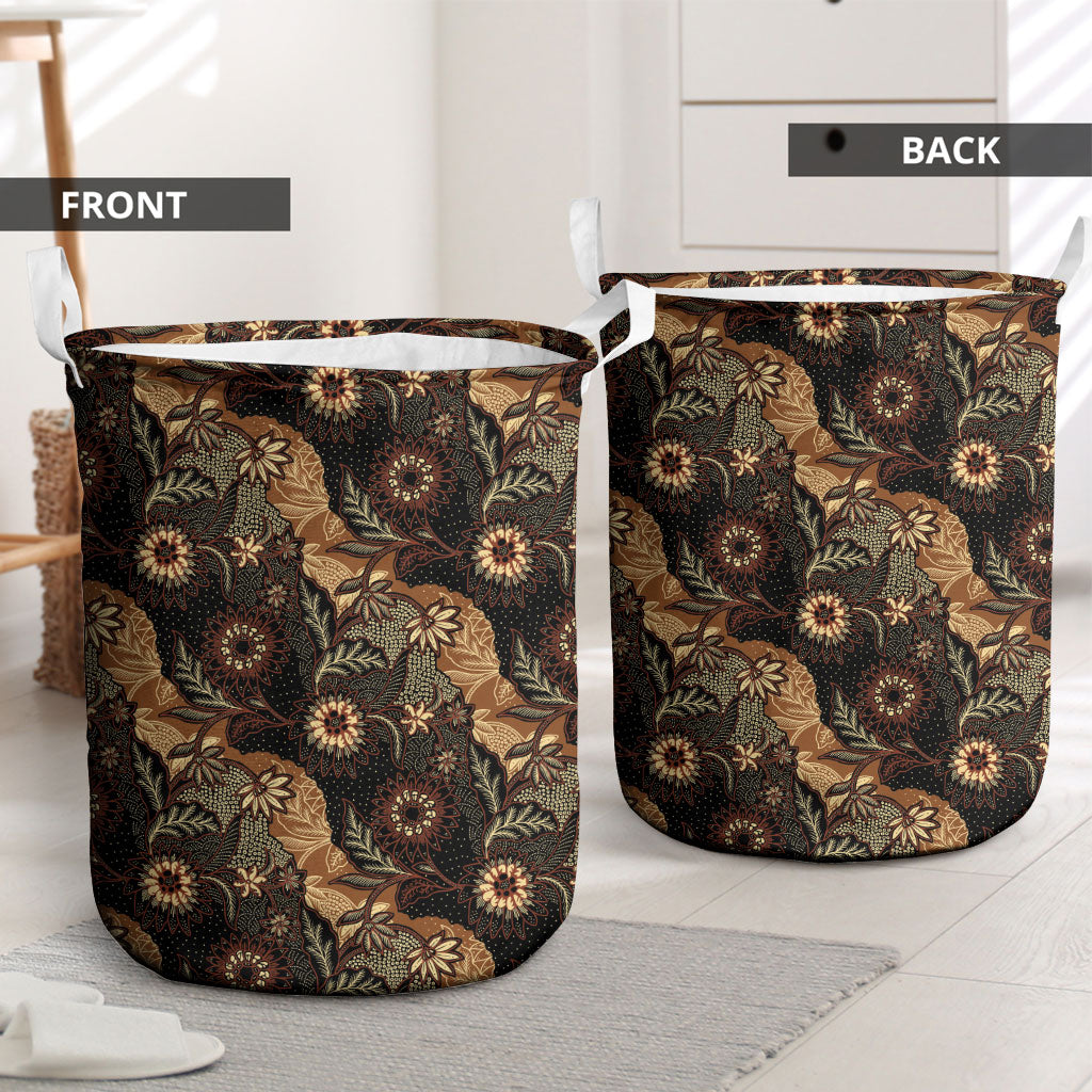 Batik Pedalaman Semen Lereng Style Laundry Basket Indonesian Traditional Pattern