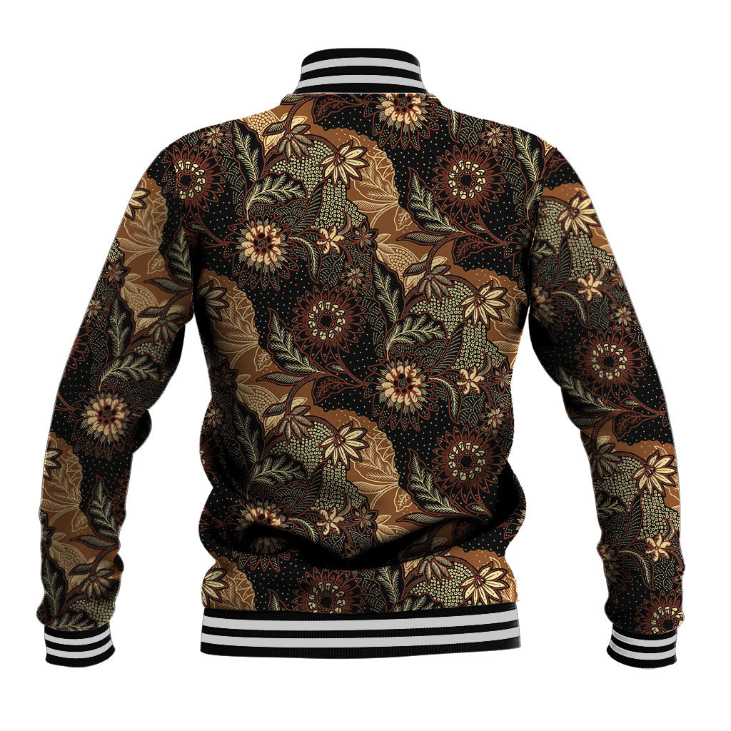 Batik Pedalaman Semen Lereng Style Baseball Jacket Indonesian Traditional Pattern