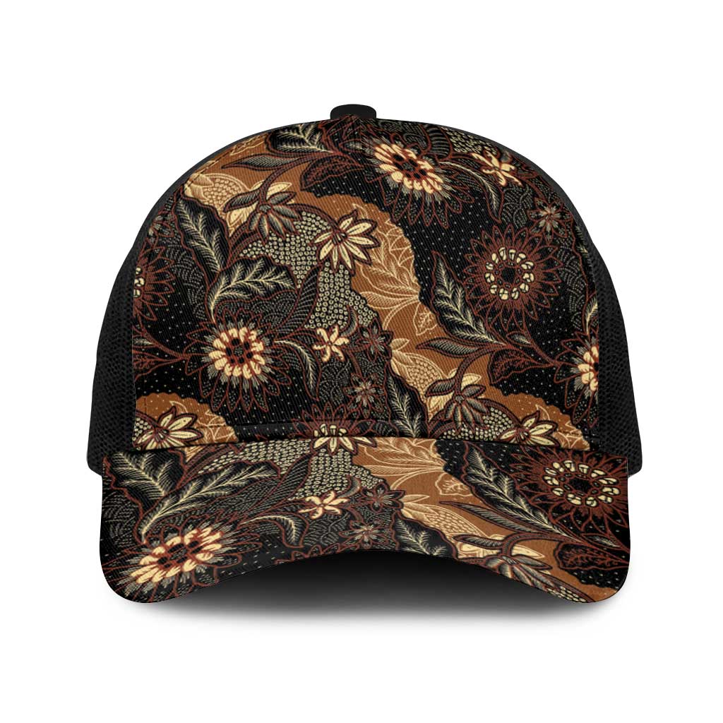Batik Pedalaman Semen Lereng Style Baseball Net Cap Indonesian Traditional Pattern