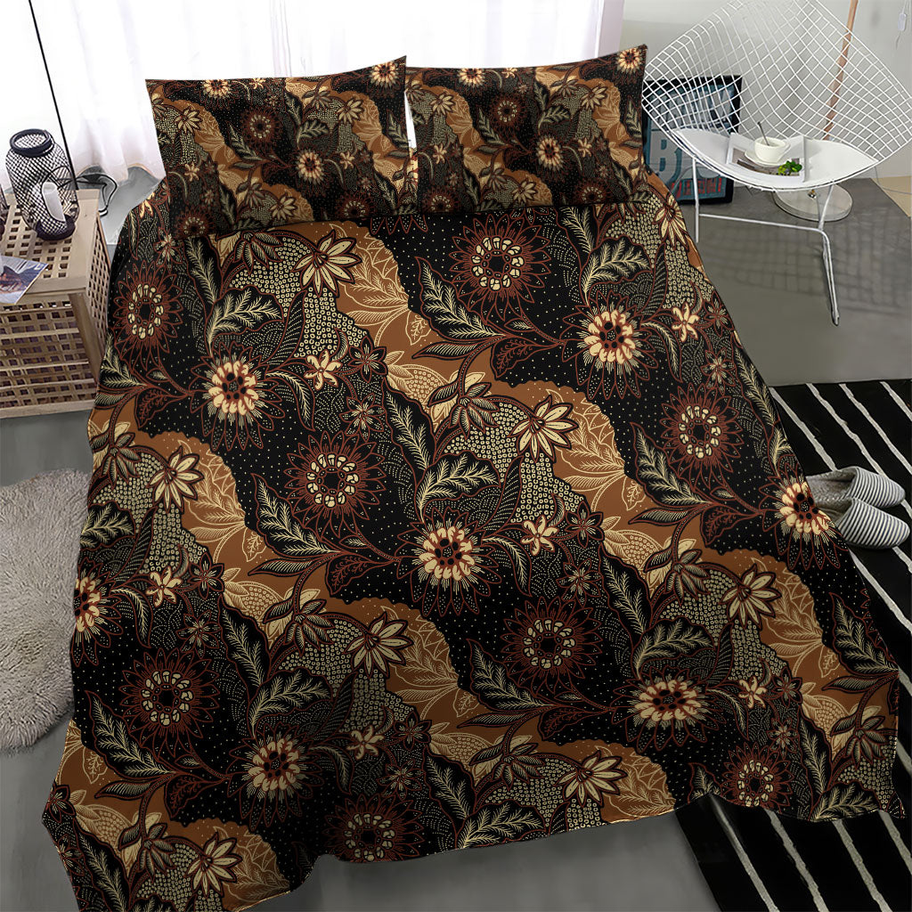 Batik Pedalaman Semen Lereng Style Bedding Set Indonesian Traditional Pattern